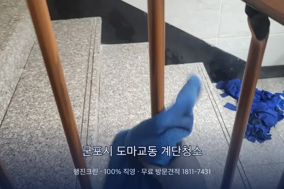 군포시 도마교동 계단청소