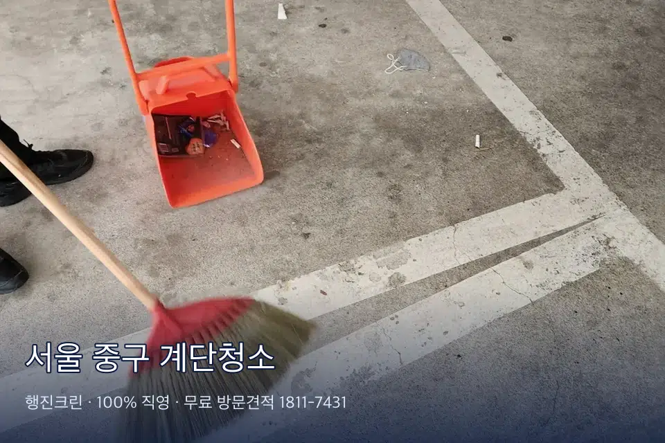 서울 중구 계단청소 공동현관 입구 바닥 청소