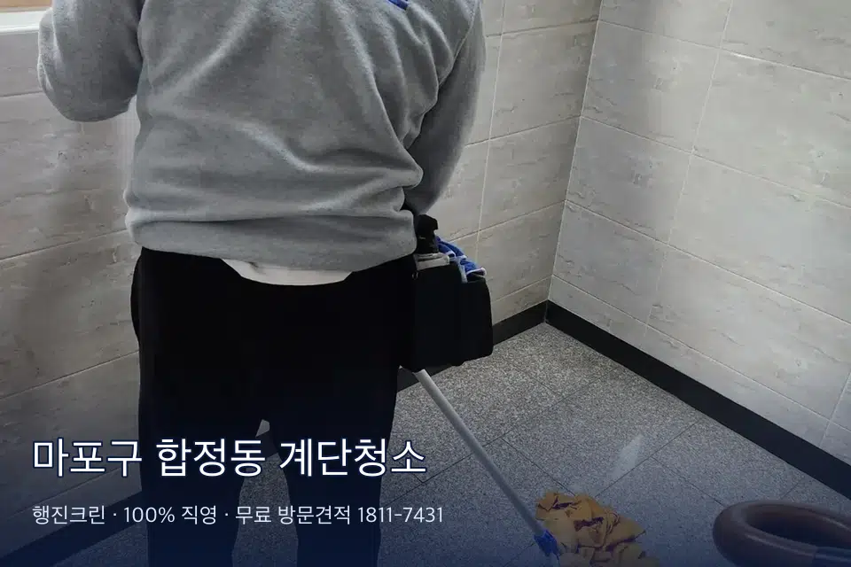 마포구 합정동 계단청소
