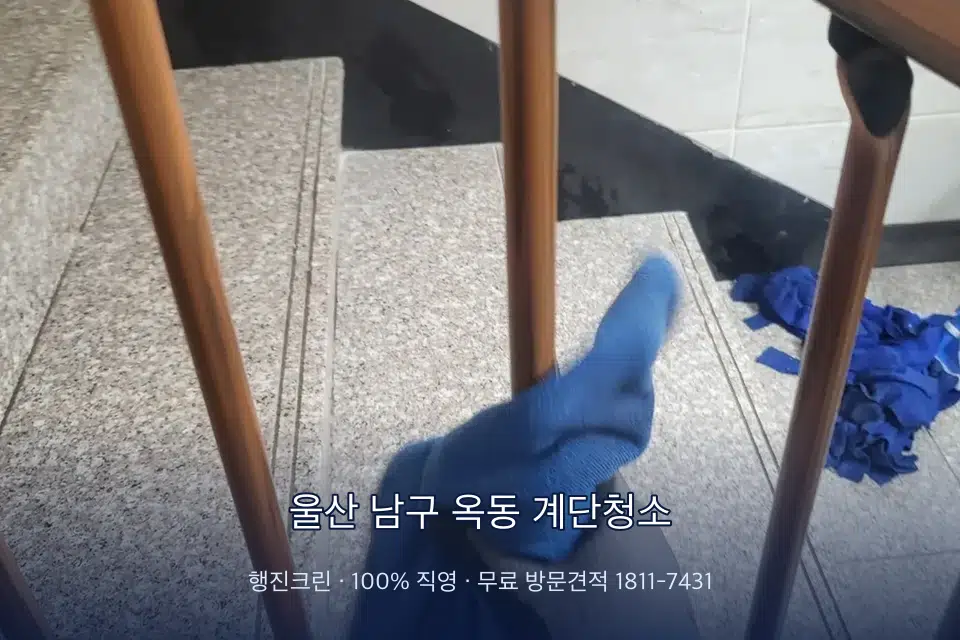 울산 남구 옥동 계단청소
