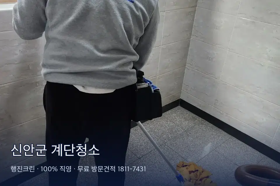 신안군 계단청소 공동현관 입구 바닥 청소