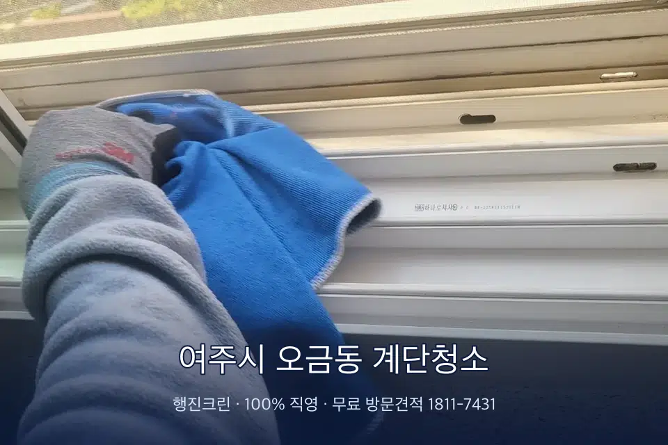 여주시 오금동 계단청소